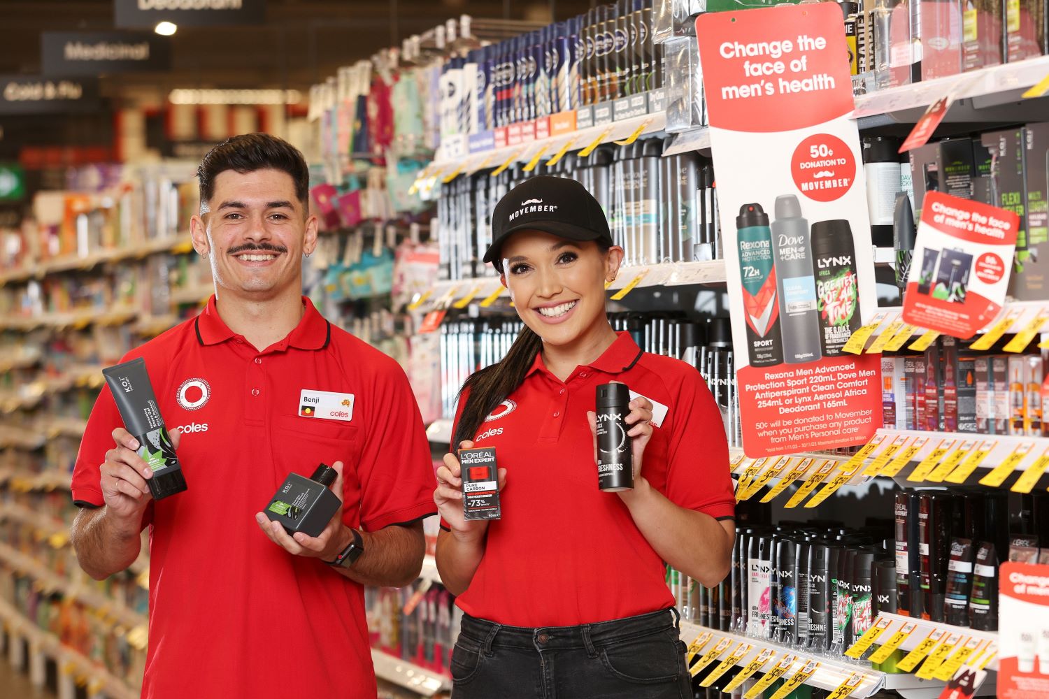 Coles team members launch Movember Campaign